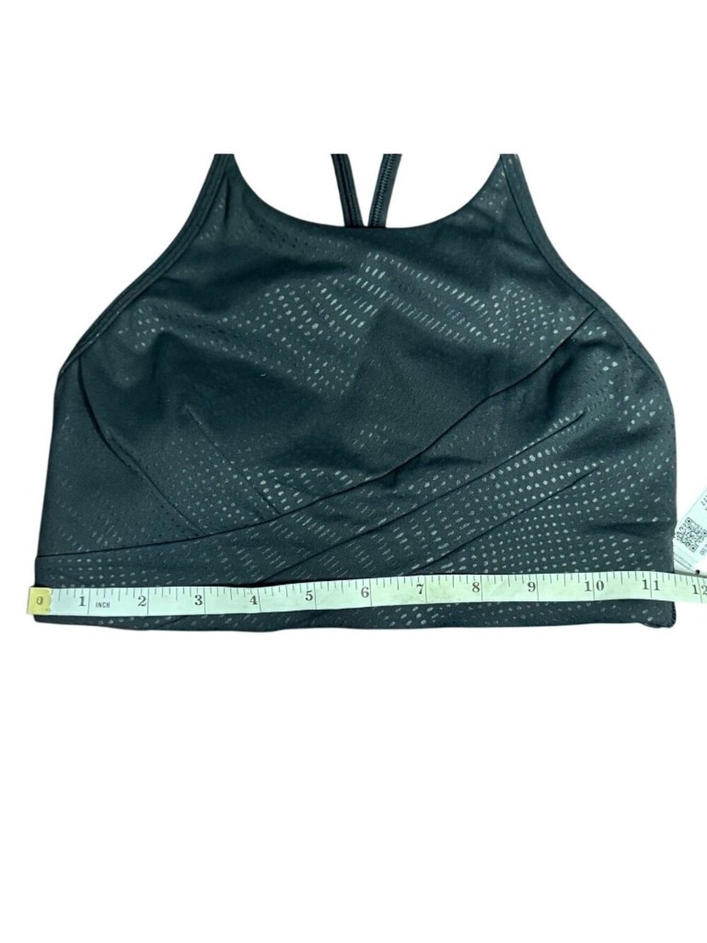 Lululemon Womens Black Sport Bra Flow Y Wrap Front High Neck W2EJHS Sz 4 B/C NWT - Picture 5 of 12